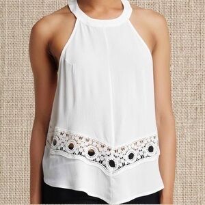 White casual loose summer top